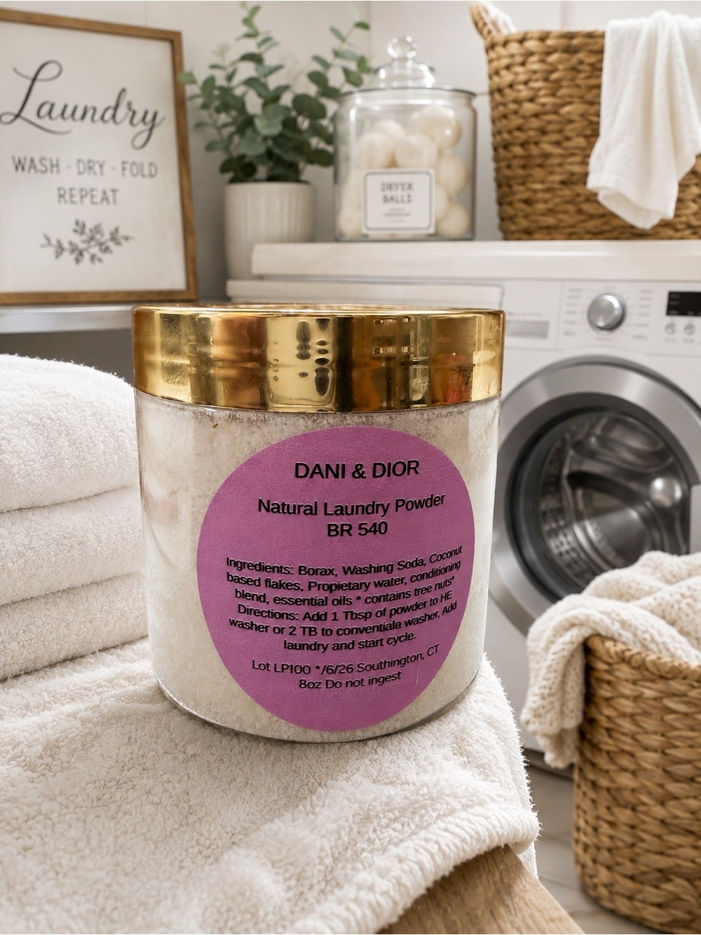 Natural Laundry Powder – BR 540 8oz - Picture 1 of 1